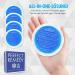 Perfect Remedy Cooling Pads - Reusable Gel Packs for Pain Relief | Injury Recovery & Heat Compresses - Ideal for Knees Back Neck & Ankle (Blue Round) - Buy Online on GoSupps.com