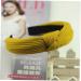 Knotted Headbands For Women Wide Plain Turban Headband Fashion Cross Knot Hair Bands With Solid Colors (Ginger Yellow) - Buy Online on GoSupps.com