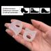 Jinlanshop Toe Separator & Spreader - 4 Piece Gel Toe Protectors for Friction Relief & Pressure Relief - Unisex Medium Distance - Buy Online on GoSupps.com