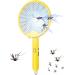 Fly Swatter Electric | USB Rechargeable Electric Mosquitoes Swatter | Foldable Fly Swatter Racket 3000 Volts Fly for Buggs Fly Killers for Travel Outdoor Camping (Yellow) - Buy Online on GoSupps.com