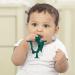 Buy Pumpkin Bite Toy for Babies | Safe Silicone Bite Rings | Soothing Dark Green Silicone Teething Toys for Toddlers - Buy Online on GoSupps.com