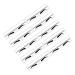SOLUSTRE SOLUSTRE 10 Pieces Eyebrow Positioning Measuring Stencil Ruler Eyebrow Stamp Stencil Ruler Stirrups DIY Eyebrow Trimmer Disposable PVC