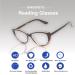 Cat Eye Reading Glasses for Women - 2-Pack Fashion Blue Light Readers +1.5 Anti-Glare Eyeglasses with Spring Hinge in Brown & Turquoise - Stylish & Comfortable - Buy Online on GoSupps.com