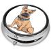 French Bulldogs Mini Round Pill Box - 3 Compartment Organizer for Travel Home & Office - Buy Online on GoSupps.com