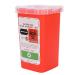 Blade Disposal Box Disposal Blade Container Barbershop Hairdressing Salon Razor Blade Disposal Collection Box (Red)