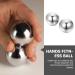 Frcolor 2-Pack Stainless Steel Massage Balls - Fitness & Health Chatting Toys - Durable Metal Handballs - Buy Online on GoSupps.com