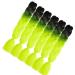 Afro Braids Kanecalon Hair Extensions - Ombre 24inch 6PC 100g - Black/Green Yellow Crochet Twist Braids - Buy Online on GoSupps.com