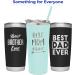 Best Sister Ever Insulated Stainless Steel Tumbler - Personalized Funny Mug for Coffee, Wine & Travel - Slide Close Lid & Straw - Mint/22 - Buy Online on GoSupps.com