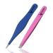Eyebrow Tweezers Fine Point + Slant Tweezers for Facial Brow and Ingrown Hair Removal Sharp Needle Nose Facial Hair Remover for Women and Men (Multi Colour)