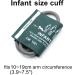 Universal NIBP Cuff for Small Children - Reusable Single Hose BP Cuff (10-19 cm) with BP12 Connector | Infant Nylon Green for Accurate Blood Pressure Measurement - Buy Online on GoSupps.com