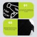 Baluue 2pcs Storage Bag Travel Hairdryer Organizer Hair Dryer Storage Pouch Gym Bag Black Flocking Cloth 1 - Buy Online on GoSupps.com