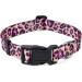 Mihqy Adjustable Dog Collar - Soft & Comfortable Bohemian Design for All Dog Sizes - Pink Leopard Pattern - Buy Online on GoSupps.com