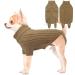 Dear dog sweater big dog sweater winter warm dog sweater Christmas sweater dog fleece French bulldog clothing dog sweater khaki camel xs XS - back 23cm breast 32cm khaki camel