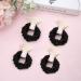 Hasoar 20pcs Silk Satin Mini Hair Scrunchies - Thick Black Elastic Ponytail Holders for Women, Girls, Teens - Holiday Hair Accessories - No Damage Hair Ties - Buy Online on GoSupps.com