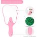 Faruijie Colorful Plastic Dental Hand Mirror - Cute Teeth Shaped Small Face & Light Makeup Mirror for Kids Women & Clinics - Pink - Buy Online on GoSupps.com