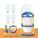 Potty Training Seat with Step Stool Ladder | Kids Toilet Trainer for Boys and Girls - Blue - Buy Online on GoSupps.com