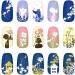 Kads Nail Stamping Plate NA027 - Floral Nature Stencil Design for DIY Nail Art & Decoration | International Shipping - Buy Online on GoSupps.com