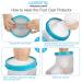 Waterproof Foot Cast Wound Cover Protector - Watertight Bag for Shower & Bath - Reusable Upgrade - Buy Online on GoSupps.com