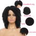 Dreadlock Synthetic Braiding Short Wig | Crochet Twist Braids Afro Curly Wig for Black Women | 6 inch 1B Color - Buy Online on GoSupps.com