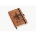 Rico Industries NFL New Orleans Saints Brown Laser Engraved Small Notepad Jounral/Notepad 8.25" x 5.25"- Office Accessory - Buy Online on GoSupps.com