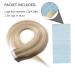 Buy SEGO TAPE Hair Extension Glue - 20 Tressen Remy Real Hair - 50g Honeyblond #18P613 - Includes 10 Free Tapes - Shop Now! - Buy Online on GoSupps.com