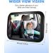 Zacro 360 Baby Car Mirror - Adjustable Rear View Mirror for Child Seat | Safe Baby Travel Accessory - 30cm x 19cm - Buy Online on GoSupps.com