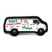 Free Candy Canes Van PVC Rubber Funny Christmas Tactical Hook and Loop Patch