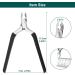 Professional Stainless Steel Cuticle Nipper & Remover Tool - Black Clippers for Manicure/Pedicure - Buy Online on GoSupps.com