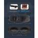 Blackout Sleep Mask - 3D Contoured Eye Cover with Invisible Nose Pad | Ultra Soft & Comfortable | Ideal for Travel Naps & Yoga - Buy Online on GoSupps.com