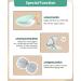 Wobsion LED Travel Magnifying Mirror with Light 1x/10x | Compact Dimmable Illuminated Makeup Mirror | Rechargeable Handheld Pocket Mirror for Women - Cyan - Buy Online on GoSupps.com