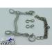 Buy Stainless Steel Dressage Curb Bit with Chin Chain | Sizes 12.5 to 16.5 - International Shipping Available - Buy Online on GoSupps.com
