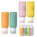 Vikrami lighting Toiletries Travel Bottle Shampoo Conditioner Lotion Travel Accessories 4-Piece Set Portable 100ML Portable Travel Container Set BPA Free Leakproof Squeezable Travel Container