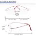 Super Light Rimless Titanium Reading Glasses for Men & Women - Red +3.50 | International Shipping - Buy Online on GoSupps.com