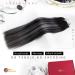 Moresoo Microring Extensions - Real Hair Black & Silver Ombre 35 cm | Thick 1g Remy Micro Loop Hair Extensions - Buy Online on GoSupps.com