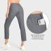 Alfiudad Women's Golf Pants - Quick Dry Lightweight Stretch Pants for Work & Casual Wear - Water Resistant with Zipper Pocket - Dark Grey (Size: Large) - Buy Online on GoSupps.com