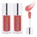 JHSLCHA 2Pcs Plumping Lip Oil Hydrating Lip Glow Oil  Moisturizing Lip Oil Gloss Transparent Plumping Lip Gloss  Lip Oil Tinted for Lip Care and Dry Lips (ROSEWOOD)