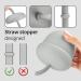 Acorn Toddler Cup - Silicone Sippy Trainer Straw Cup for Baby, Toddler, Child Feeding - Unbreakable, Spill-Proof, Non-Slip - BPA-Free Gray 6.7 oz - Buy Online on GoSupps.com
