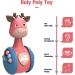Tinabless Roly Poly Baby Toy - Cute Giraffe Tummy Time Toy for Newborns 3-12 Months | Xmas & Birthday Gift for Baby Girls | Stocking Filler (Pink) - Buy Online on GoSupps.com
