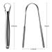 Savita Stainless Steel Tongue Cleaner Set - 4 Medical Tongue Scrapers for Bad Breath - Adult Oral Care Brush with Grip - Buy Online on GoSupps.com