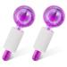 Ice Globes for Facial Cooling Globes Set for Eye & Neck Cold Glass Ice Roller Ball Cryo Sticks Face Globes Tighten Skin Reduce Puffiness and Dark Circles Enhance Circulation Purple