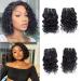 Brazilian Water Wave 4 Bundles 8 Inch 50g/pc For Women Wet And Wavy Human Hair Weave 10A Grade 100% Unprocessed Real Virgin Remy Natural Black Color Water Wave 8 Inch (Pack of 4)
