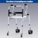 4 Castor Wheels Walker Wheels and Replacement Feet Includes 2 Glide Tips and Two 5 Inch Rubber Wheel Folding Walkers Heavy Duty Replacement Caster Wheels - Buy Online on GoSupps.com