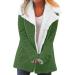 Shop Hanxiulin Fleece Plush Jacket for Women - Warm Fluffy Zipper Hooded Winter Coat in Green | Ideal for Outdoor Wear - Buy Online on GoSupps.com