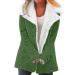 Hanxiulin fleece plush jacket fluffy warm zipper wool jacket fleece jacket women down jacket hooded tops art fur warm outdoor winter coat plush jacket m 2-green