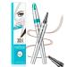 Ey brow pencil with 4 tip micro head liquid eyebrows microblading pen eyebrow pencil micro 4 point brow pen long-lasting waterproof natural eyebrow make-up (#3 reddish brown)