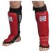 Combat Sports MMA Training Shin Guards Large Red