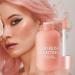 Peach Liquid Blush for Mature Skin - Long-Wearing, Smudge Proof Cream Blusher for a Natural Dewy Finish - Skin Tint Makeup (01) - Buy Online on GoSupps.com