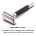 Buy Parkers Semi Slant Safety Razor & 5 Premium Double Edge Blades - Graphite | International Shipping Available - Buy Online on GoSupps.com