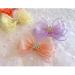 FEIFEI'S BOW Princess Chiffon Diamond Crown Unicorn Hair Clip for Baby Girls - Pale Pink - Buy Online on GoSupps.com