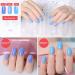 Color Changing Gel Temperature Colour Changing Gel Nail with Glossy - Temperature Changing Gel Nail Polish Soak Off Best for Blue Purple Sky - Buy Online on GoSupps.com